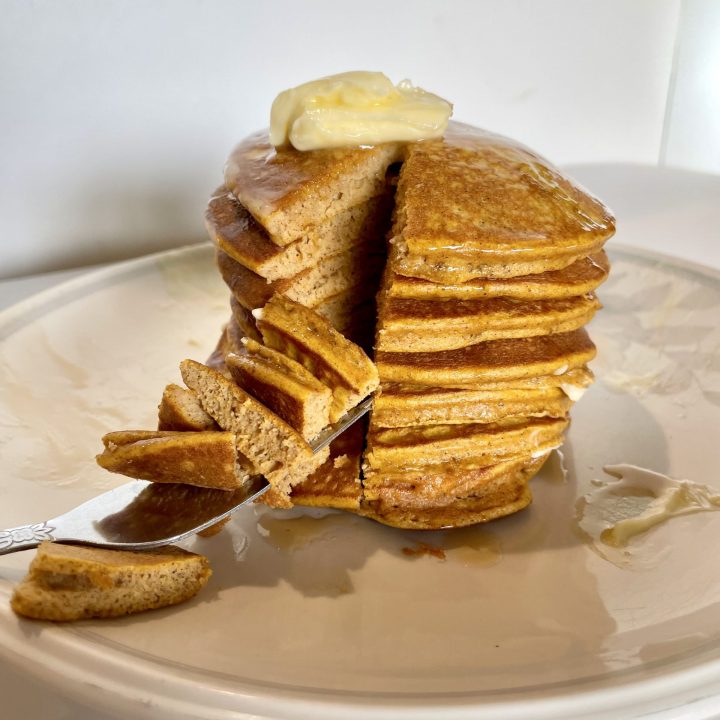 High Protein Pumpkin Pancakes (with protein powder)